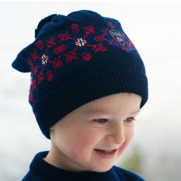 Dale of Norway OBERSTDORF Merino Wool Pom Pom Beanie Hat Ski Outdoor Winter NWT - Picture 3 of 11